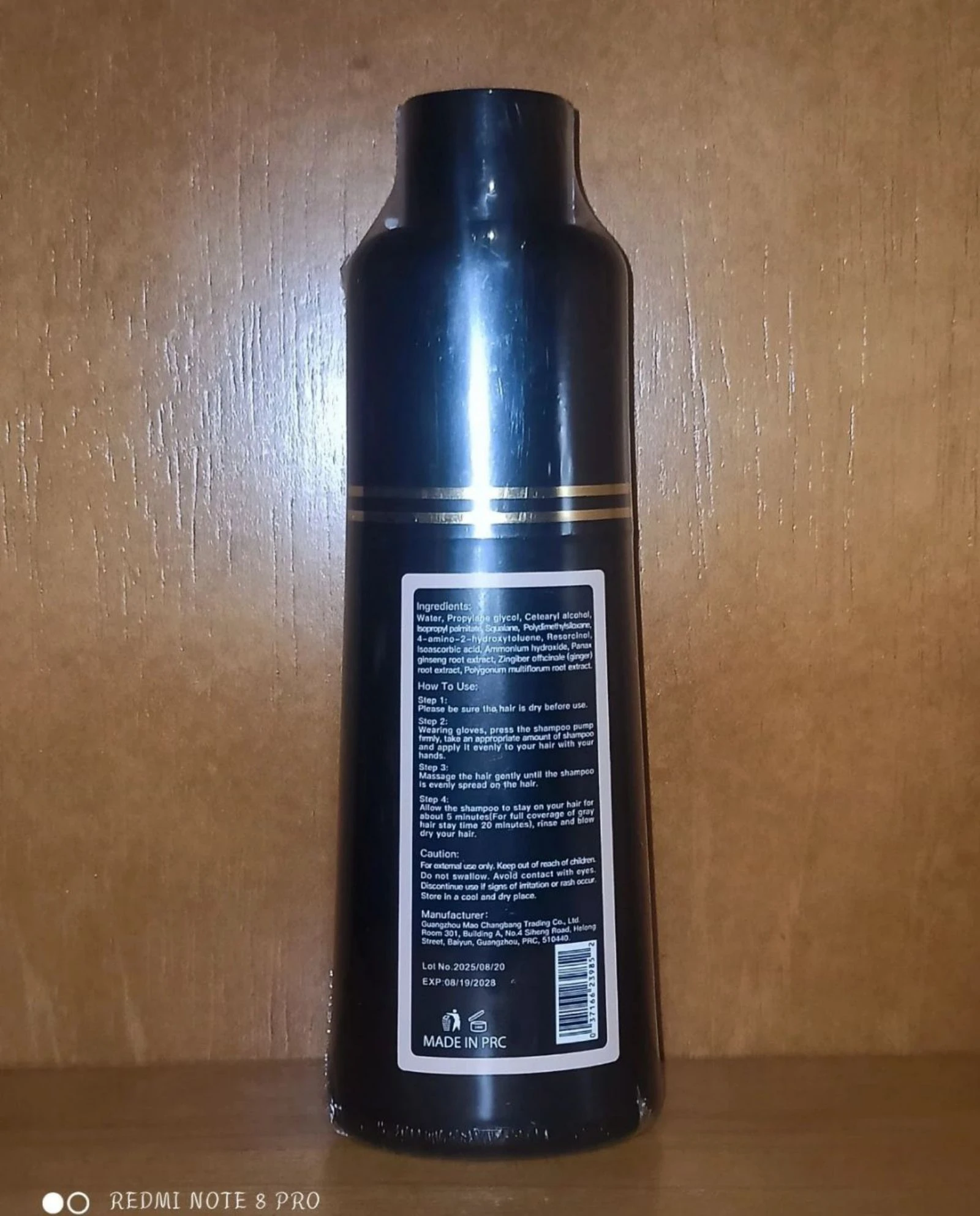 Shampoo 3-en-1 en tono Wine Red (Rojo Vino). – photo 3
